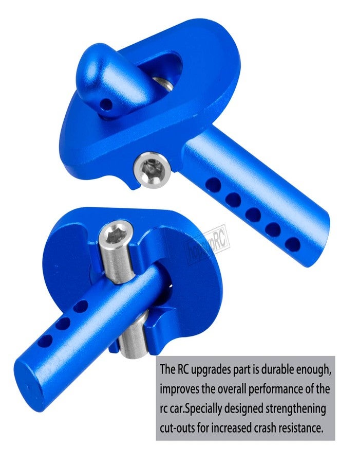 hopsupRC RC Aluminum Front Rear Body Posts Mount Shell Column Fixing Bracket Upgrades Part for 1/10 Outcast 4WD 4S BLX,VORTEKS 4X2 Boost MEGA/4X4 3S BLX,Replaces ARA320453,ARA320357,(Navy Blue) - Image 4